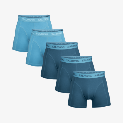 SALMING 5-Pack Cotton Boxer Blue Mix
